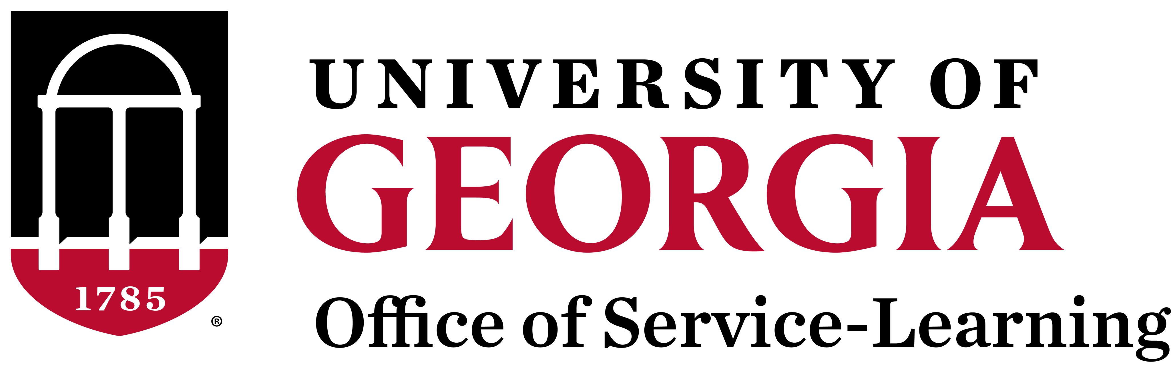 UGA logo for the Office of Service-Learning