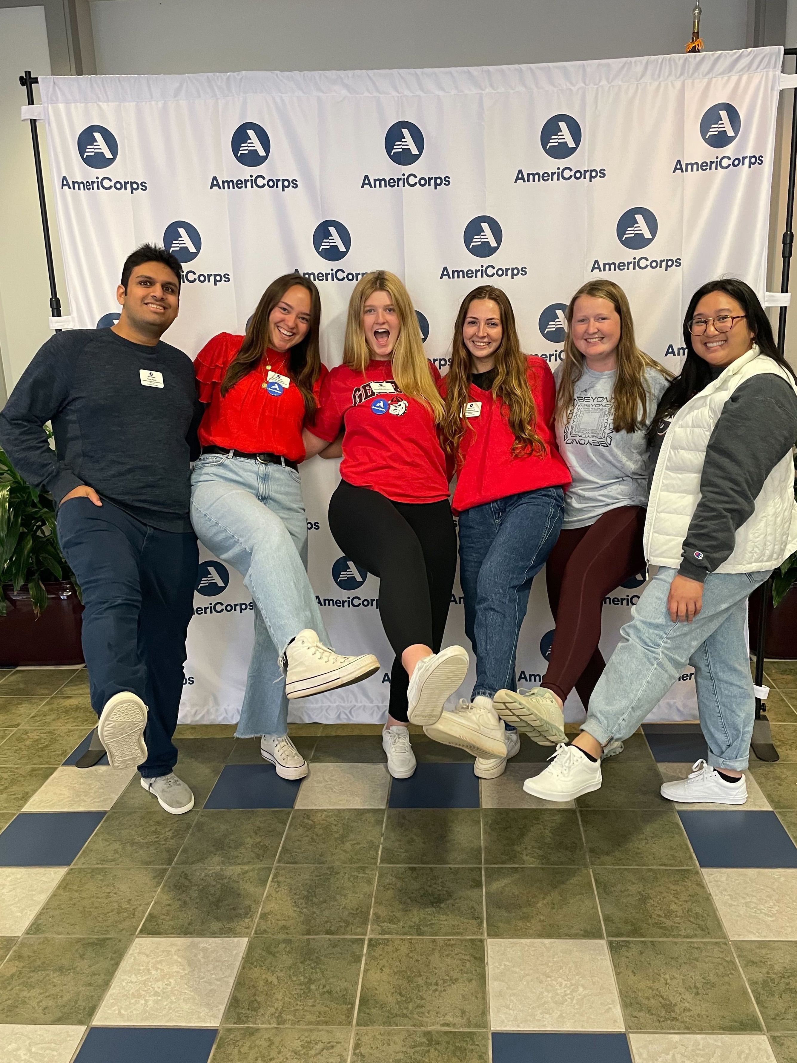Food fellows pose at an AmeriCorps conference in Columbus, Georgia.