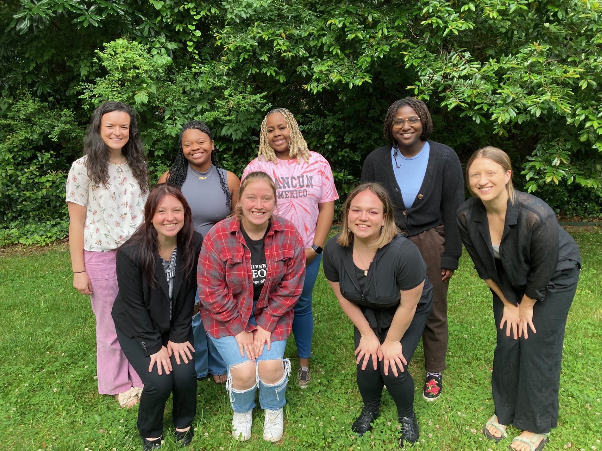 The eight AmeriCorps Summer Associates pose for a photo.
